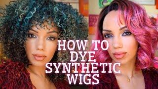 HOW TO DYE SYNTHETIC WIGS DIY