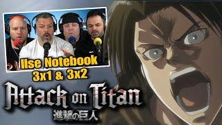 First time watching Attack on Titan reaction episodes Ilse Notebook | 3x1 & 3x2 (Sub)