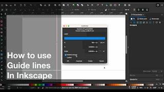 How to use Guide lines In Inkscape
