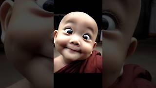 funny cute monk  ll cute monk l #viral #drasti #shortvideos #trending