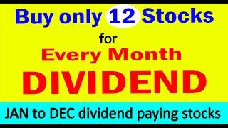 Top 12 High dividend paying stocks | Every month dividend JAN To DEC dividend paying stocks