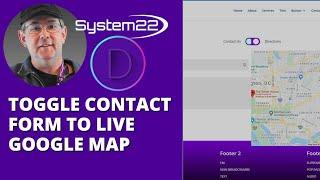 Divi Supreme Modules Toggle Contact Form To Live Google Map 