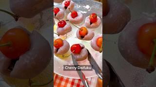 Eating at a dessert buffet in Japan // melon tart, cherry daifuku + more