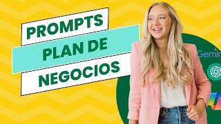 ¡Planifica tu éxito!  Prompts para un plan de negocios Canvas