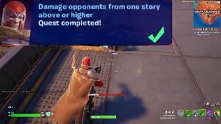 Damage opponents from one story above or higher Fortnite