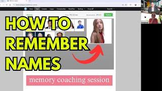 How To Remember Names | Memory Coaching Session With The Memory Champion