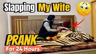 SLAPP!NG my WIFE for 24 HOURS PRANK  She Cried  || The Engineer Couple