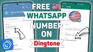 How To Get USA  Number For WhatsApp Verification - Dingtone Tutorial