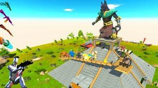 FPS AVATAR vs PYRAMID of ANUBIS PARKOUR - Animal Revolt Battle Simulator