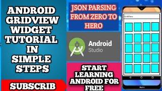 GridView android studio | Android GridView tutorial | Grid View Android Java | Android for beginners