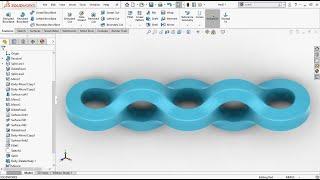 How to model an Endless Chain in SOLIDWORKS?