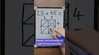 Multiplication Maths Strategy Lattice Method #mathstricks