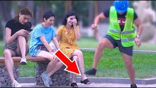  Stepping over nothing prank - AWESOME REACTIONS -Best of Just For Laughs 