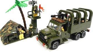 Build LEGO military truck - Enlighten Brick 811 Carry Truck