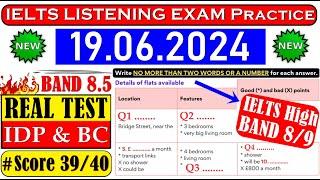 IELTS LISTENING PRACTICE TEST 2024 WITH ANSWERS | 19.06.2024