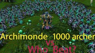 Archiemonde vs 1000 Archer-Who beat - Warcarft3 epic