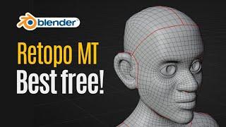 Blender Retopo MT Free Addon Tutorial | Easy Retopology in Blender