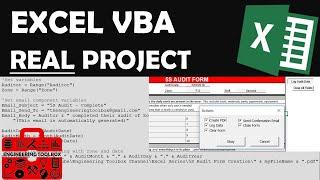 Real Excel VBA Project (Export Data to log sheet, create PDF, Send Email)