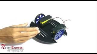 2 Wheel Drive Circular Robot Chassis