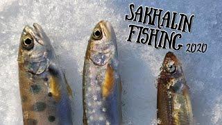 Рыбалка на Сахалине 2020.  Зимняя рыбалка на реке. Sakhalin fishing.