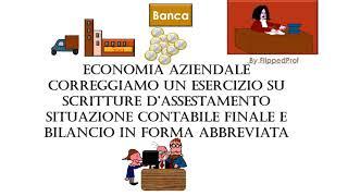 Complete exercise of balance sheet, economic and financial situation adjustment in abbreviated form