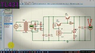 #lab_power_supply 2.3v to 30v. #LT431|| #proteus_tutorial_for_beginners_in_hindi. VARIABLE POWER SUP