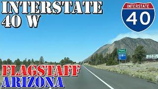 I-40 West - Flagstaff - Arizona - 4K Highway Drive