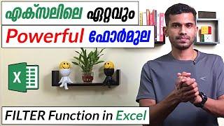 How to use FILTER function in Excel - Malayalam Tutorial