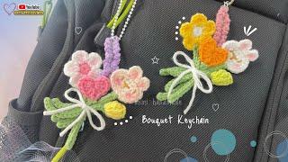 Crochet Idea Is Cover ETM’s Studio 🩷 | Móc Móc Khoá Bó Hoa Mini  Crochet Bouquet Keychain 