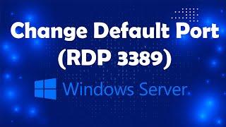 How to Change Default RDP Port for security Lesson16 | Msolved Tech