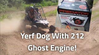 Yerf Dawg Day! Harbor Freight 212 Ghost engine Install. Ripping At The Ahrens compound.