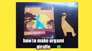 classmate origami giraffe| how to make origami giraf |af tech media|m4 tech