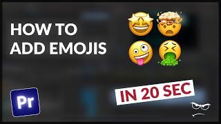 How to ADD EMOJIS in Premiere Pro