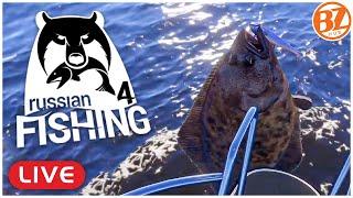 Deep Sea Fishing Halibut! In the Norwegian Sea of Russian Fishing 4! (RF4) l [LIVE]