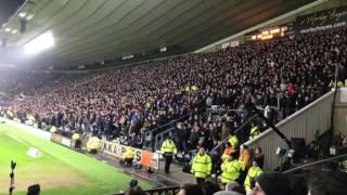 #FanCam: DERBY COUNTY FANS BOUNCING AGAINST LEICESTER 27/01/2017 FA CUP