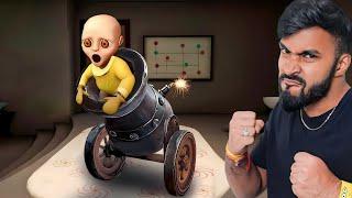FINALLY I KILL THIS SCARY BABY WITH CANNON | TECHNO GAMERZ