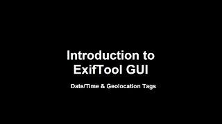 ExifTool Date/Time & Location Metadata #exiftool #metadata