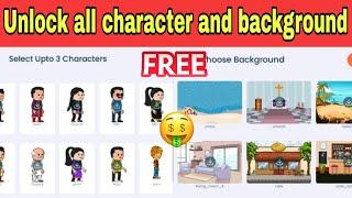 Unlock all character and background in tweencraft app | tween tech