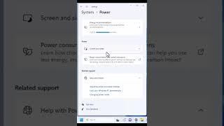 Power and sleep settings in windows 11