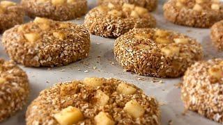 Galletas de Avena Manzana y Canela Receta Vegana, saludable y Fácil. RECETAS DE GRI.