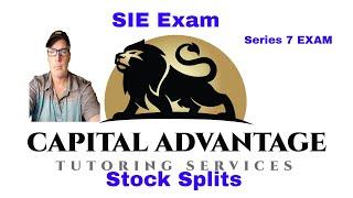 Stock Splits ( Series 7 Exam and SIE Exam)