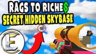 SECRET HIDDEN SKYBASE | Unturned Roleplay Rags to Riches Reboot #14 - Rebels Main Base (RP)