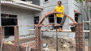 The Most Accurate And Surest Construction Technique Of Curved Arched Brick Wall