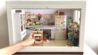 Toy Miniature Dollhouse Roombox | Re-Ment Mini Kitchen | Puppenhaus | Puppenküche | Dukkehus