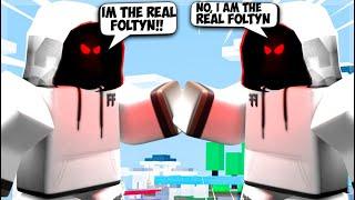 I Found A FAKE Foltyn SCAMMING People, So I 1v1'd Him.. (Roblox Bedwars)