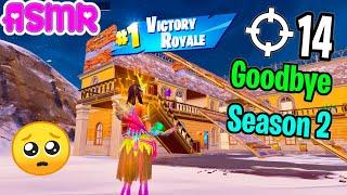 ASMR Gaming  Fortnite Goodbye Season 2 Relaxing Gum Chewing + Controller Sounds Whispering 