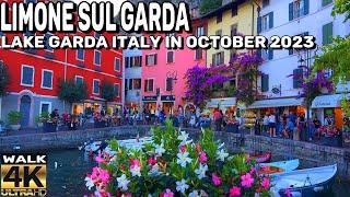 LIMONE SUL GARDA ITALY, HERE IS WHAT TO EXPECT IN EARLY OCTOBER IN LAKE GARDA. 4K60FPS |VIRTUAL WALK