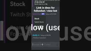Twitch follow bot and view bot discord server#shorts #twitch #twitchbot #twitchclips