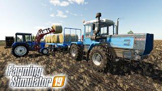 ЗАГОТОВКА СОЛОМЫ ДЛЯ КОРОВ! СЕЛО ЯГОДНОЕ! FARMING SIMULATOR 19