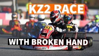 16 LAPS WITH A BROKEN HAND - KZ2 RACE ONBOARD at SOUTH GARDA KARTING (Trofeo delle Industrie 2023)